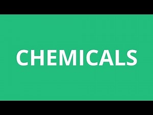How To Pronounce Chemicals - Pronunciation Academy