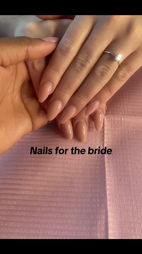 Lets do the bride , her wedding nails @Tess #nails #edenvale #acrylicnails #nailtech #greenstone #bedfordview #SAMA28 #bridalnails #frenchnails #fyp #viralvideo #almondnails