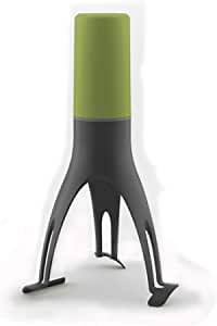 Uutensil StirrTime, Automatic Pan Stirrer with Timer, Olive & Gray