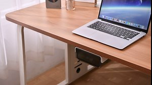 Under Desk Drawer Storage Organizer, Self-adhesive Under Table Drawer, Attachable Under Desk Storage Drawer, Stick On Desk Drawer, Hidden Desktop Organizer Pen Holder for Desk(Large, White)