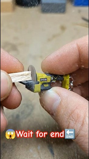 😱 Mini Disc Sander Creating a Perfect Flat Finish#minitools #ryobi#shorts🔚