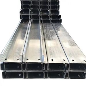 [Hot Item] C-Shaped Steel with Thin Wall, Perforated C Channel Purlins for Supporting System, C Purlin by Hot-Coiled Steel and Cold-Bent C-Style Steel Purlin