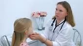 Medicine for children and healthcare concept. Pediatrician woman...
