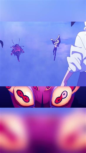 A man pounded his chest hard, sending out thunderous drum-like vibrations that shook the air.#anime