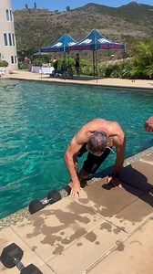 1.6K views · 32 reactions | Awesome day at Laird and Gabby Hamilton's house doing XPT in their pool. Intense 35 pound weights going up and down underwater. Kicked my ass! | NFL 2 Seven Summits | Facebook