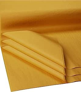 Flexicore Packaging Gift Wrap Tissue Paper | Size: 15 Inch X 20 Inch | Count: 100 Sheets (Rustic Gold)