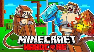 I Survived 100 DAYS as an ELEMENTAL MONKEY in HARDCORE Minecraft! | Wealthy cook