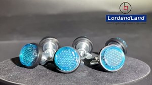 Blue Reflector Motorcycle License Plate Bolts and Nuts