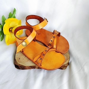 Unique Baby Girl Children Leather Sandals - Personalized Baby Girl Children Gift - Handmade Girl Sandal - Etsy Canada