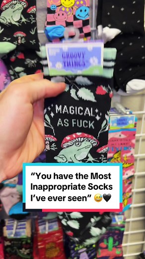 Inappropriate socks are better tho 🙃🧦👀 #faves #socks #sockshop #funnysocks #fyp #4u #crazysocks #gifts #giftideas #🧦 #😂 #groovythingsco #novelty #gift