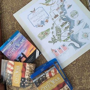 Civil War Documentary Blu-ray Set & Thirteen Colonies Map