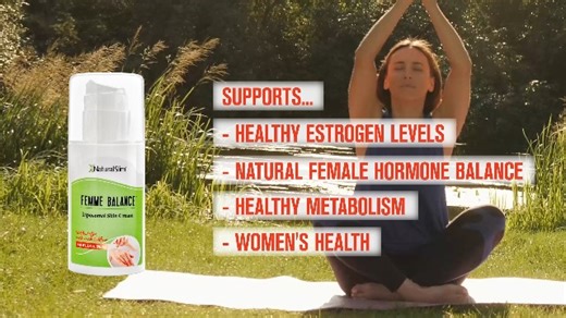 Watch NaturalSlim Femme Balance Progesterone Cream for Women on Amazon Live
