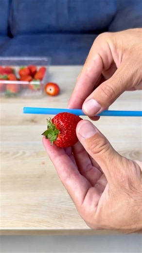 Easy trick with raspberries 🤩 mom taught me this | Alex P