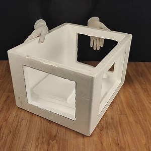 An artist turned styrofoam into an amazing aquarium 🐟 #aquarium #styrofoam #artist | RusticKraft