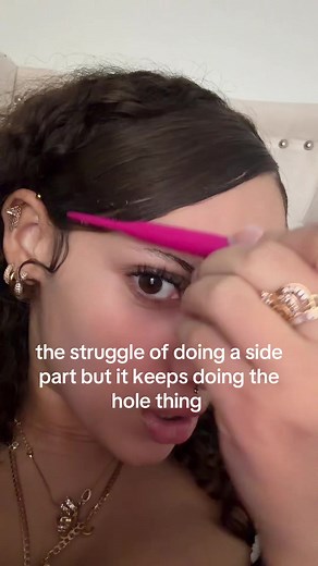 The Struggle of Curly Hair: Side Parts and Hair Challenges