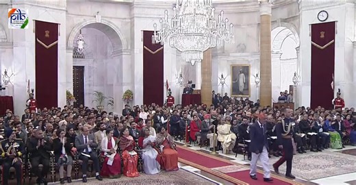 18 reactions | President Droupadi Murmu confers Tenzing Norgay National Adventure Award 2022 in Land Adventure to Savita Kanswal posthumously Savita became the 1st Indian woman to scale Mt. Everest and Mt. Makalu in a span of 16 days Radhe Shyam Kanswal, father of Savita Kanswal receives award on behalf of his daughter #NationalSportsAwards2023 #NationalSportsAwards | Press Information Bureau - PIB, Government of India | Facebook