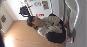 Girl feeling sick in toilet 1