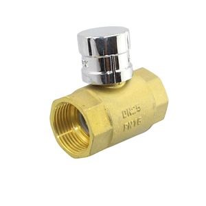 [Hot Item] Temperature Measurement Anti-Theft Internal Thread Brass Ball Valve with a Type Lock