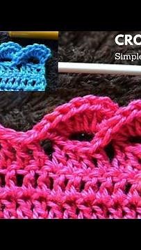 crochet wave edge / border for blankets / beginners crochet #crochet