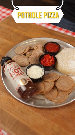 🍕🔥 Explore the phenomenon of our Pothole Pizza, a top seller for more than just its daring name! Packed with Sliced Italian Sausage, Cup N Char Sausage, Red Roasted Bell Peppers, Ricotta Cheese, and a drizzle of Hot Honey, this culinary masterpiece is waiting to ignite your taste buds! Try it today and experience the thrill! 🚗💨 #PotholePizza #DareToTaste #PizzaSensation #tryitnow #mattengaspizza #saeats #safoodietok #satxeats #satxfoodie #satxfoodie #sanantoniocheck #safoodie #pizzalover #sa