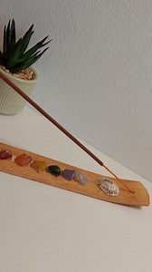 Handmade Incense Holder With Shells & Chakra Gemstones – Boho Decor, Meditation, Yoga Accessory, Spiritual Gift - Etsy