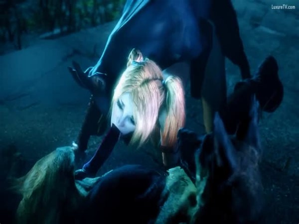 Harley Quinn Got Fucked By Dogs