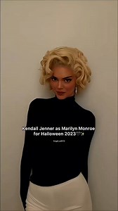 Kendall Jenner as Marilyn Monroe for Halloween 2023🖤✨#marilynmonroe #kendalljenner #halloween | Diverseland