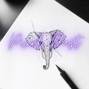 Minimalist Geometric Elephant Tattoo Collection - Set of Black Ink Designs - Etsy UK