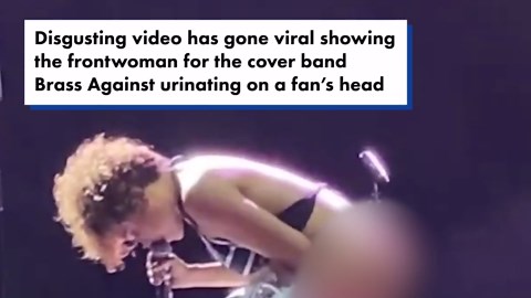 ‘Disgusting’ rocker Sophia Urista filmed urinating on male fan onstage