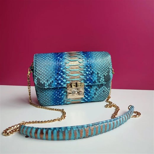 Green Python Sling Bags | Handmade Exotic Handbags | Luxury Purse for Women - Etsy