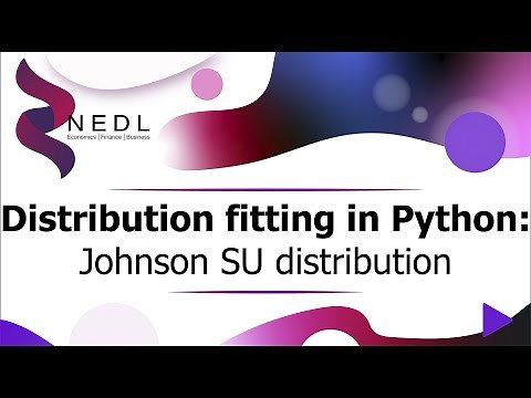 Distribution fitting in Python: Johnson SU distribution