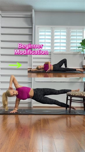 39K views · 608 reactions | Here is a great beginner modification for the Copenhagen plank! Let me know if you would like more beginner options! #homeworkouts #copenhagenplank #beginnerfriendly | Beach Yoga Girl - Kerri Verna | Facebook