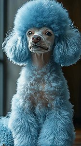 Blue poodle #poodle | PAW POINT UK
