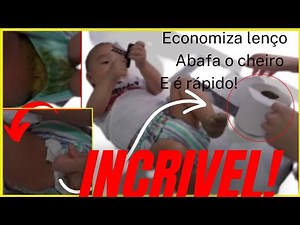 Como trocar a fralda de coco sem fazer lambança com papel higiênico e menos lenço! VAI ME AGRADECER