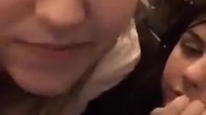 Witty girls showing on periscope