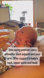 If bottle feeds feel rushed, messy, or uncomfortable for your newborn, paced bottle feeding can be a game changer 🤍 Paced feeding is a gentle way to feed that slows milk flow and allows your baby to stay in control, similar to breastfeeding. Here is what paced bottle feeding looks like 👇 Getting started Wait for your baby to root for the bottle nipple This signals readiness and helps create a good latch Look for flanged lips around the nipple How to pace the feed Allow your baby to suck 4 to 6