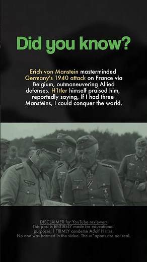 🎖️ Military Genius - Manstein Conquered France ⚔️