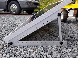 [Hot Item] Factory Solar Panel Balcony Tilt Mount Roof Wall Mount Adjustable Angle Tripod Bracket