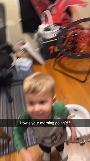 Morning with GiGi… Pancakes✔️ Chicken and Biscuits crackers ✔️ Changed clothes got wet from washing hands some how🤷‍♀️✔️ Blippi✔️ Gigi needing to be the Easter Bunny ✔️ #grandparents #saturdaymorning | Jennifer Kennon