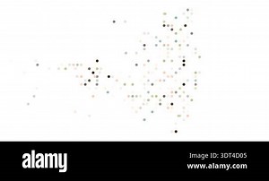 Dynamic Flow of Circles Constructing Connecticut State Boundary Silhouette