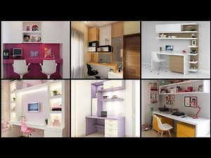 Study Table With Bookshelf And Chair | Corner Study Table Ideas for Small Spaces