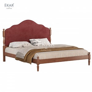 [Hot Item] Classic Cherry Wood Bedroom Bed - Bedroom Furniture - Bedside Tables