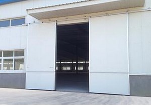 [Hot Item] Industrial Manual or Automatic Metal Sliding Door for Warehouse or Factory