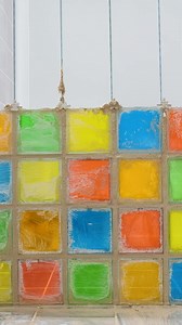 Rainbow Glass Wall Shower Room Design | Crafty Panda How