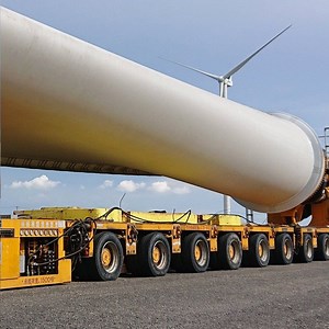 [Hot Item] Hydraulic Steering Blade Trailer Adjustable Chassis for Mountain Road Wind Blade Transport