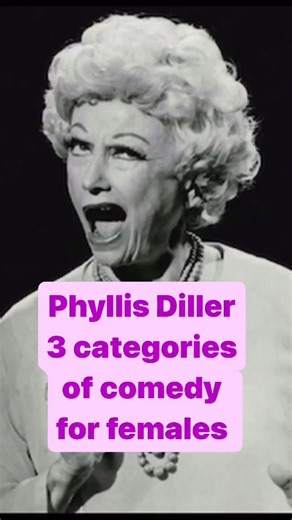 24K views · 1K reactions | Phyllis Diller in 1992 talking about the three categories of comedy for females. #phyllisdiller #comic #comedicactress #comedienne | The Phyllis Diller | Facebook