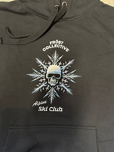 Snowskull Hoodie | Frost Collective, Hardcore Ski - Etsy