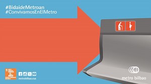 Eserleku grisak haurdunentzat eta adineko pertsonak edo makuluak dituztenentzat dira. Bizikide izan metroan. Utzi eserlekuak libre, eskatu arte itxaron gabe. #BidaideMetroan --- Los asientos de color gris son de uso exclusivo para embarazadas, personas mayores o con muletas. #ConvivamosEnElMetro. Deja los asientos libres sin esperar a que te lo pidan. | metro bilbao