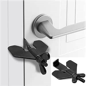 Portable Door Lock, Home Security Door Locker Lockdown for Home Travel, Dorm, Hotel and Airbnb, Additional Security and Safety (A)