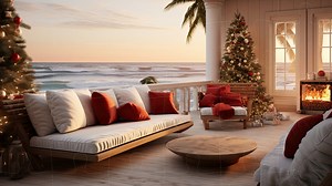 4K Zoom Christmas Virtual Background, Beach Backdrop for Zoom, Backdrop Virtual Office, Background Microsoft Teams, Facebook, Google Meet - Etsy